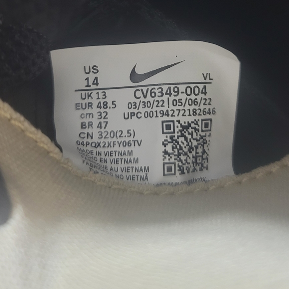 Nike Vapor Edge Speed 360 Football Cleats Low Mens Size 14 Black Gold CV6349-004 - Picture 10 of 10